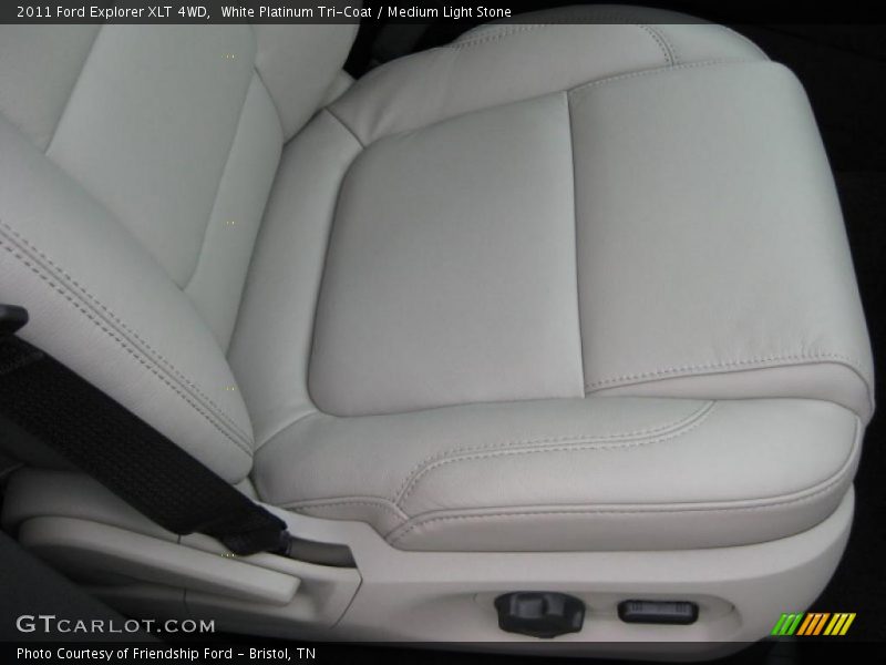 White Platinum Tri-Coat / Medium Light Stone 2011 Ford Explorer XLT 4WD