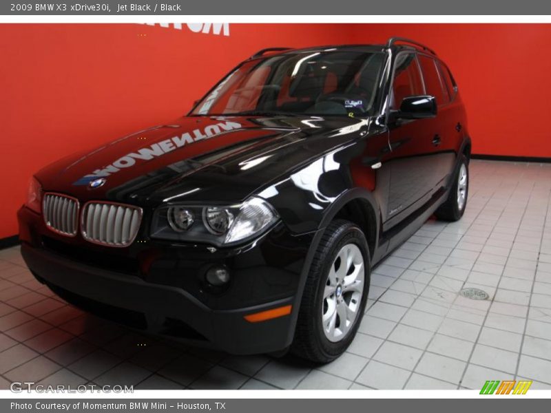 Jet Black / Black 2009 BMW X3 xDrive30i