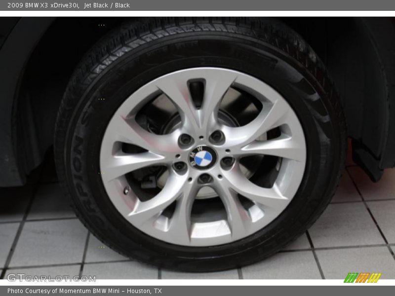 Jet Black / Black 2009 BMW X3 xDrive30i