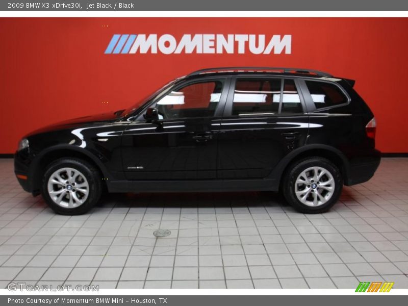 Jet Black / Black 2009 BMW X3 xDrive30i