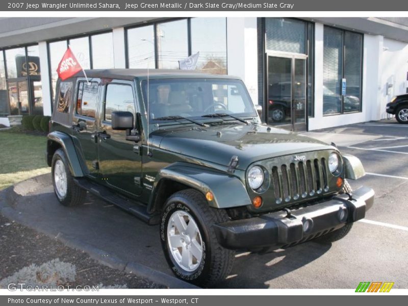 Jeep Green Metallic / Dark Slate Gray/Medium Slate Gray 2007 Jeep Wrangler Unlimited Sahara