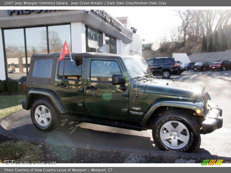 Jeep Green Metallic / Dark Slate Gray/Medium Slate Gray 2007 Jeep Wrangler Unlimited Sahara