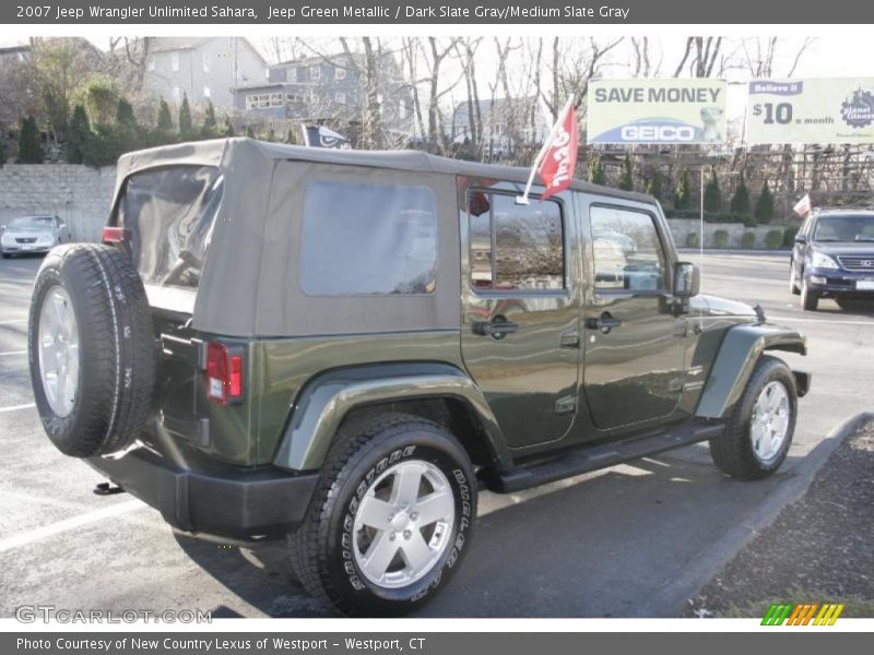 Jeep Green Metallic / Dark Slate Gray/Medium Slate Gray 2007 Jeep Wrangler Unlimited Sahara