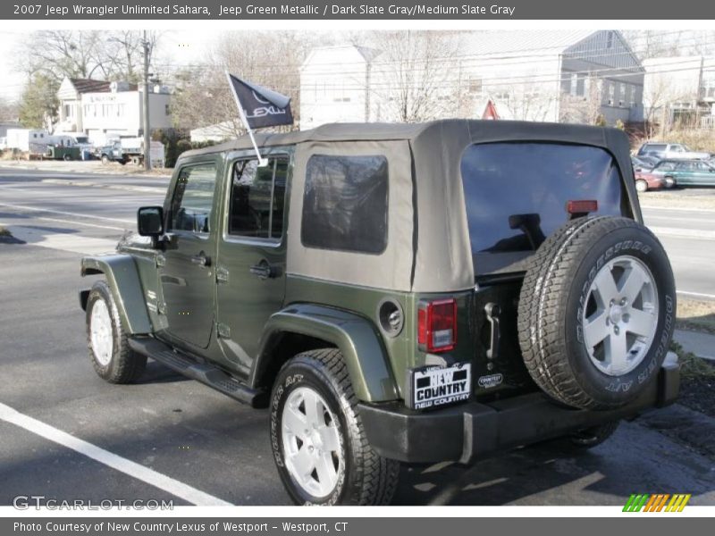 Jeep Green Metallic / Dark Slate Gray/Medium Slate Gray 2007 Jeep Wrangler Unlimited Sahara