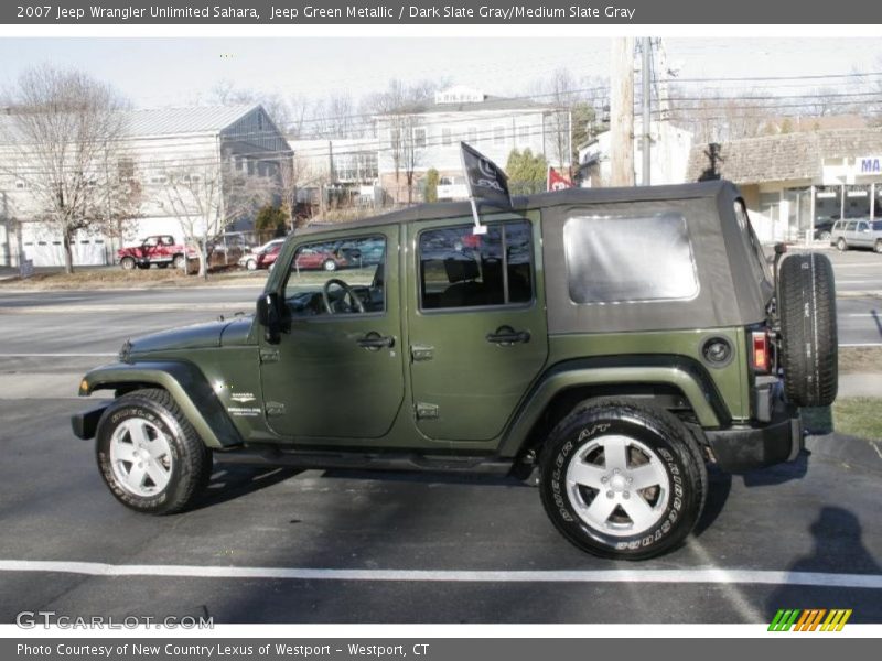 Jeep Green Metallic / Dark Slate Gray/Medium Slate Gray 2007 Jeep Wrangler Unlimited Sahara