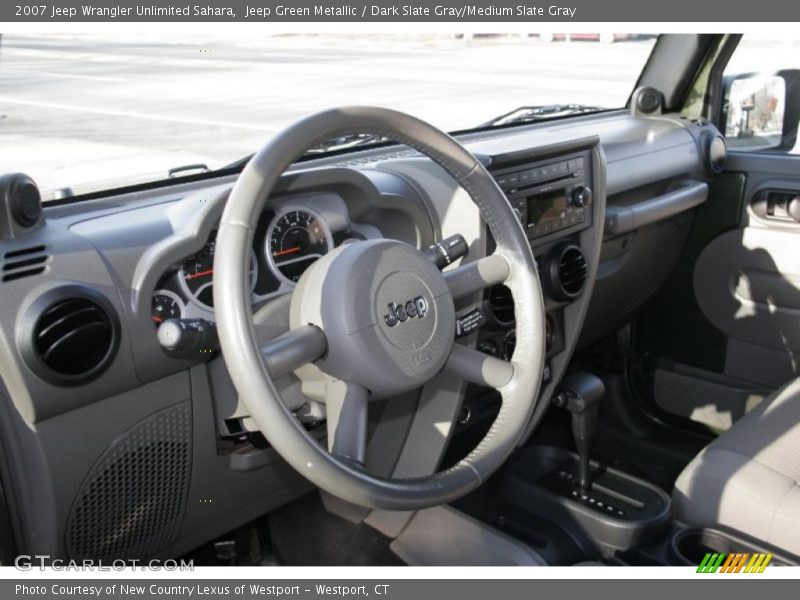 Jeep Green Metallic / Dark Slate Gray/Medium Slate Gray 2007 Jeep Wrangler Unlimited Sahara