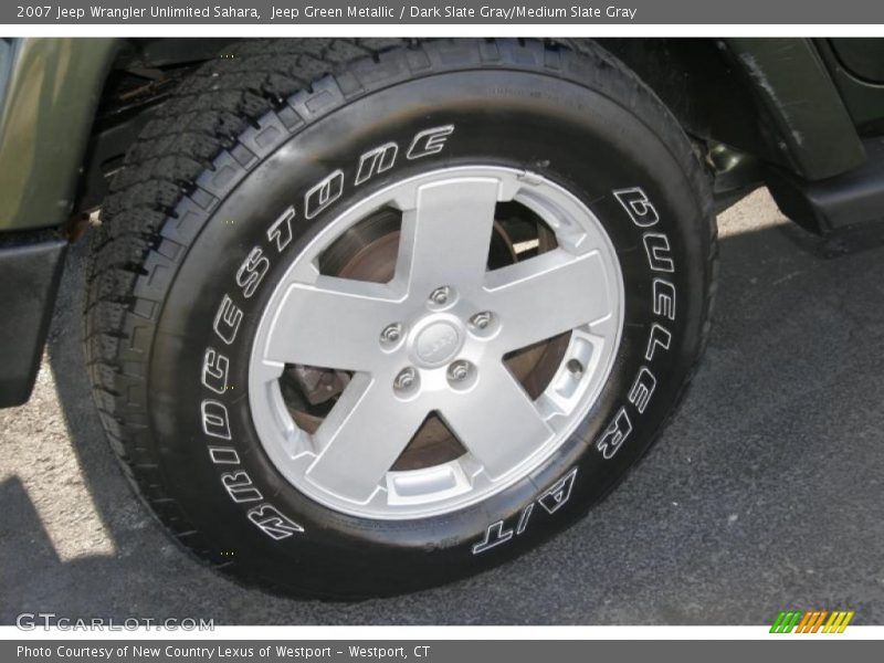 Jeep Green Metallic / Dark Slate Gray/Medium Slate Gray 2007 Jeep Wrangler Unlimited Sahara