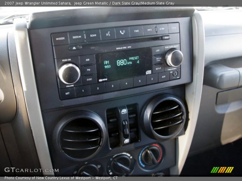 Jeep Green Metallic / Dark Slate Gray/Medium Slate Gray 2007 Jeep Wrangler Unlimited Sahara