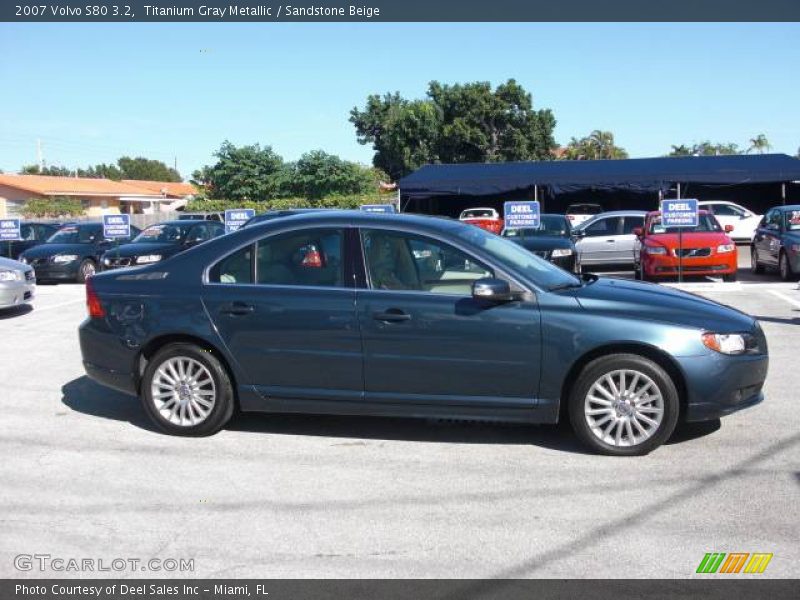 Titanium Gray Metallic / Sandstone Beige 2007 Volvo S80 3.2