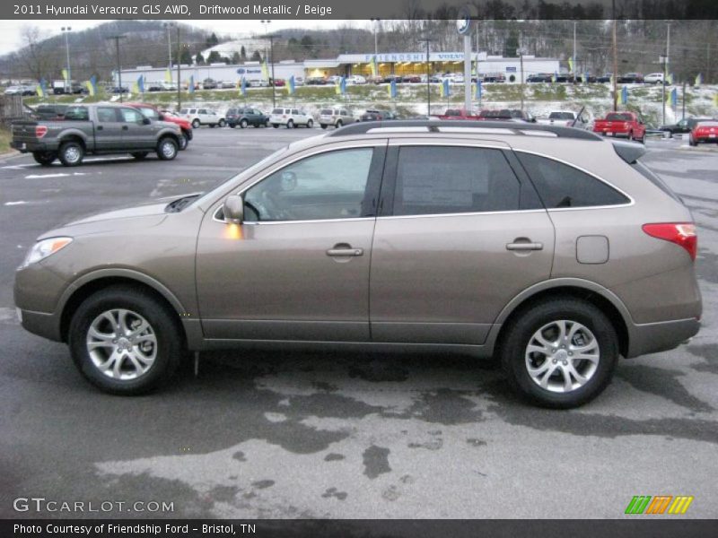 Driftwood Metallic / Beige 2011 Hyundai Veracruz GLS AWD