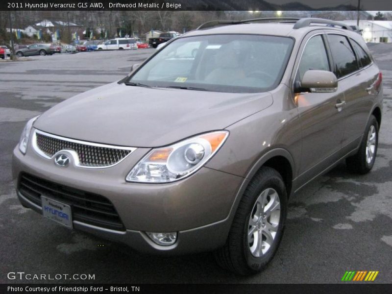 Driftwood Metallic / Beige 2011 Hyundai Veracruz GLS AWD