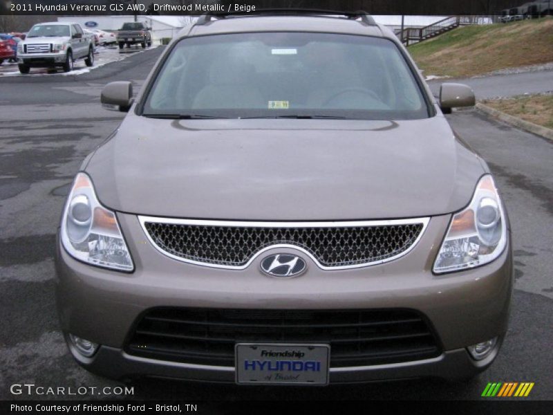 Driftwood Metallic / Beige 2011 Hyundai Veracruz GLS AWD