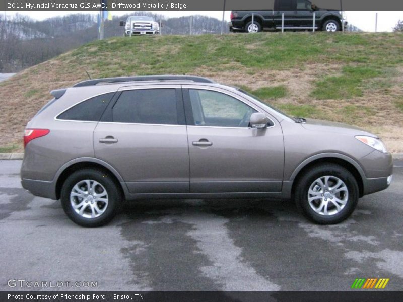 Driftwood Metallic / Beige 2011 Hyundai Veracruz GLS AWD