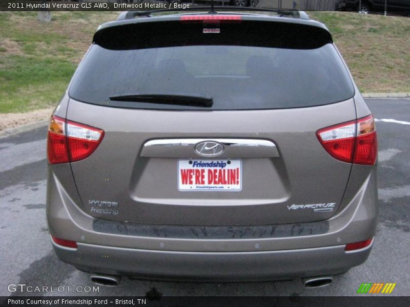 Driftwood Metallic / Beige 2011 Hyundai Veracruz GLS AWD