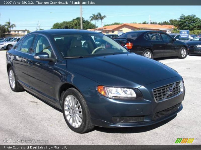 Titanium Gray Metallic / Sandstone Beige 2007 Volvo S80 3.2