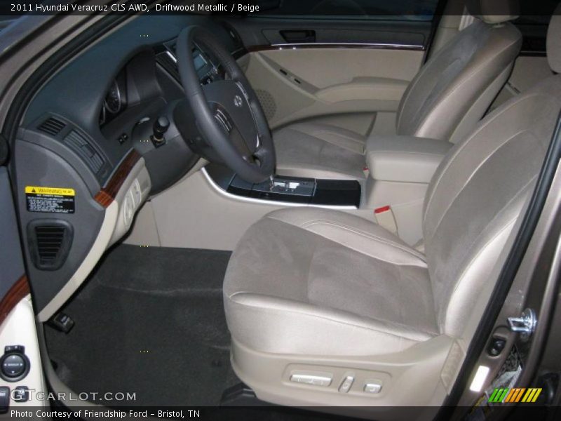 Driftwood Metallic / Beige 2011 Hyundai Veracruz GLS AWD