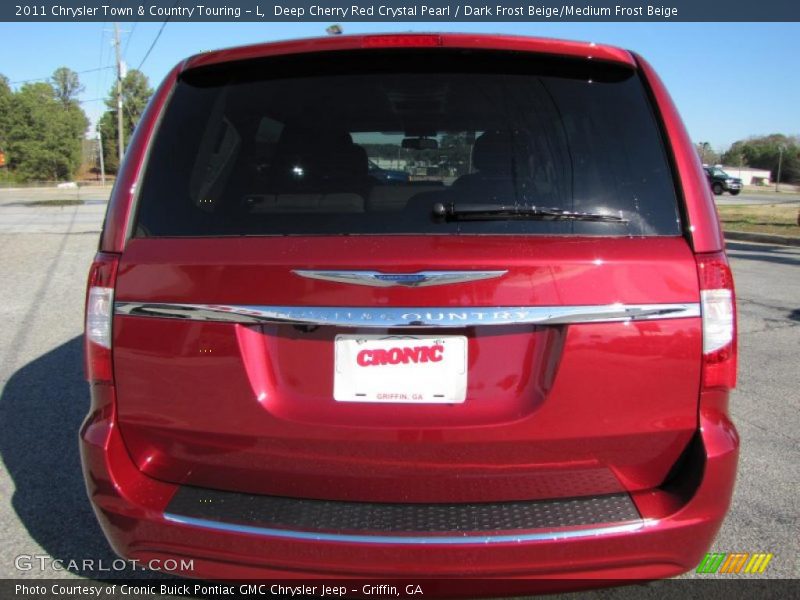 Deep Cherry Red Crystal Pearl / Dark Frost Beige/Medium Frost Beige 2011 Chrysler Town & Country Touring - L