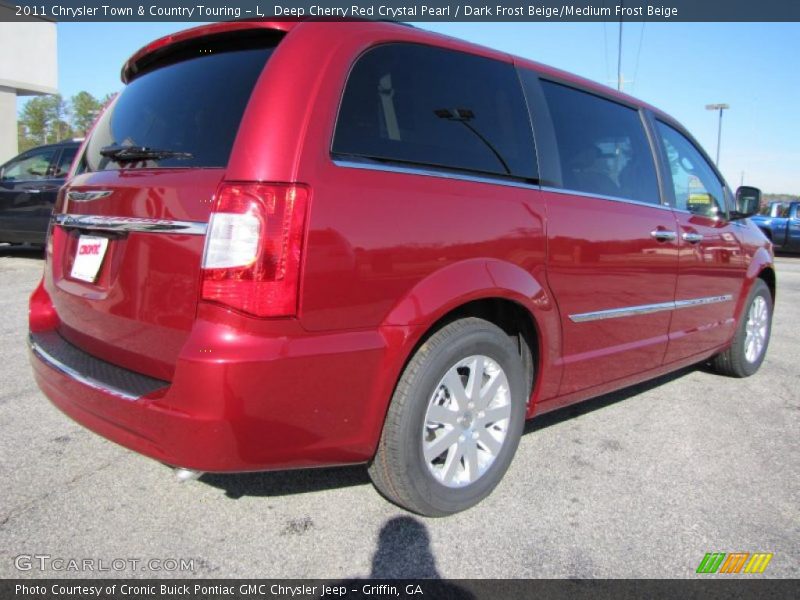 Deep Cherry Red Crystal Pearl / Dark Frost Beige/Medium Frost Beige 2011 Chrysler Town & Country Touring - L