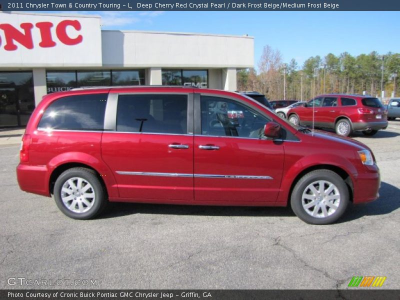 Deep Cherry Red Crystal Pearl / Dark Frost Beige/Medium Frost Beige 2011 Chrysler Town & Country Touring - L