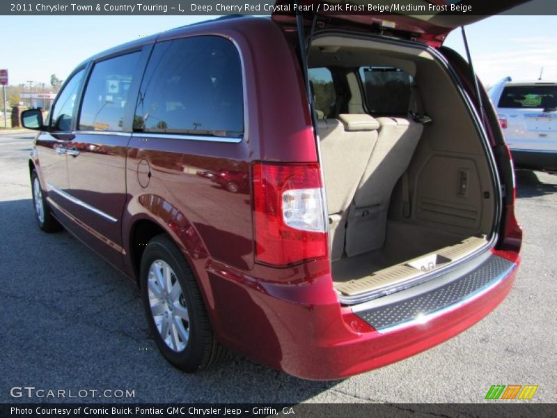 Deep Cherry Red Crystal Pearl / Dark Frost Beige/Medium Frost Beige 2011 Chrysler Town & Country Touring - L