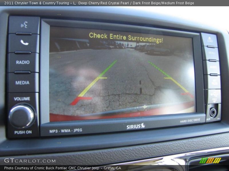 Deep Cherry Red Crystal Pearl / Dark Frost Beige/Medium Frost Beige 2011 Chrysler Town & Country Touring - L