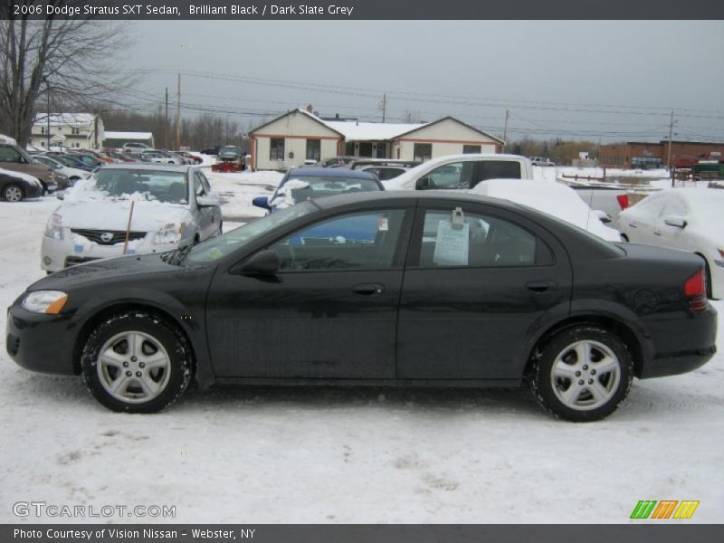 Brilliant Black / Dark Slate Grey 2006 Dodge Stratus SXT Sedan