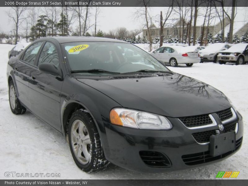 Brilliant Black / Dark Slate Grey 2006 Dodge Stratus SXT Sedan