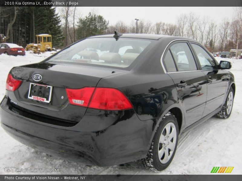 Ebony Black / Beige 2010 Kia Optima LX