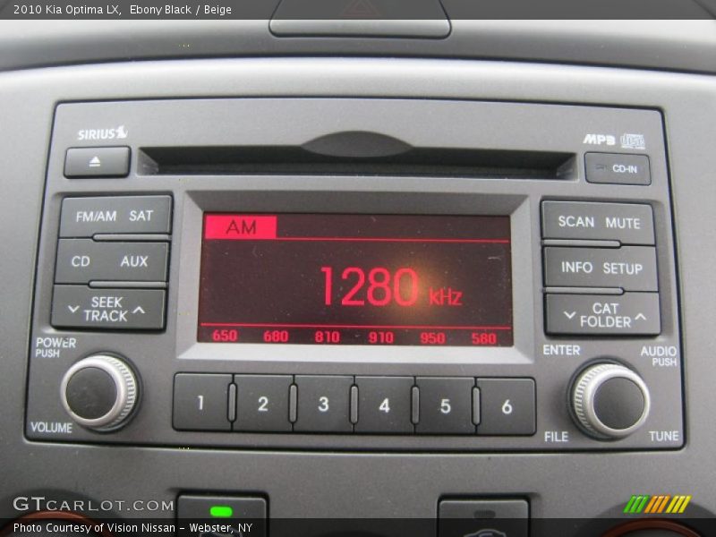 Ebony Black / Beige 2010 Kia Optima LX
