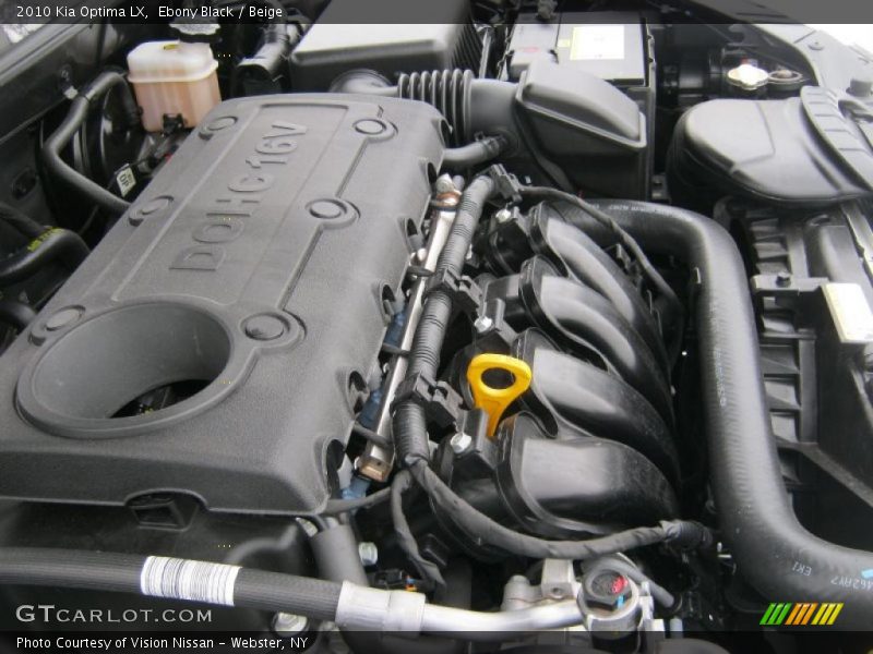 Ebony Black / Beige 2010 Kia Optima LX
