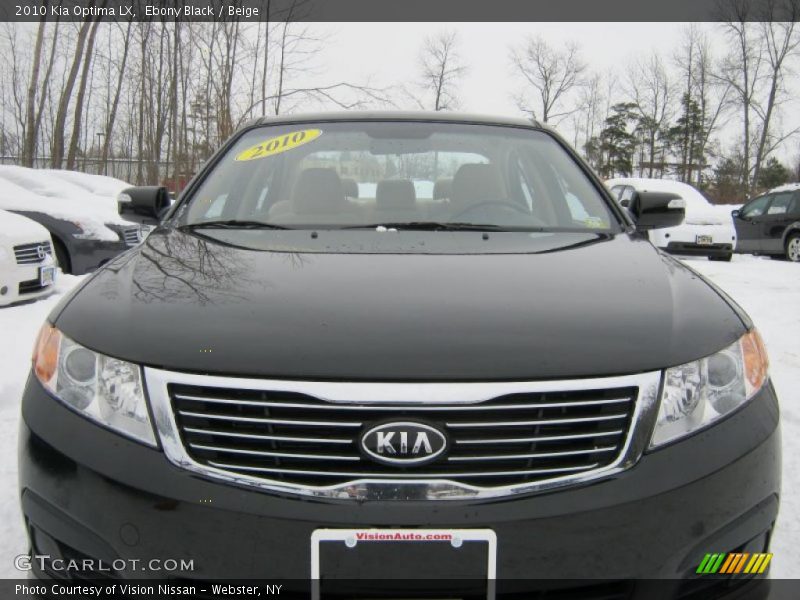 Ebony Black / Beige 2010 Kia Optima LX