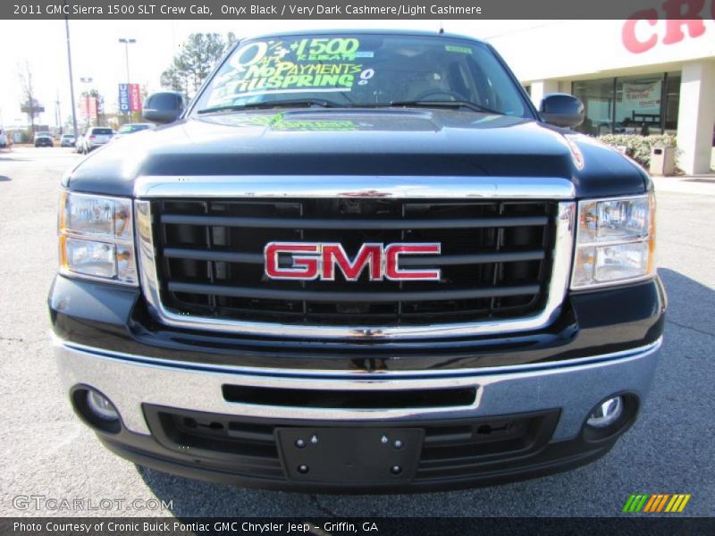 Onyx Black / Very Dark Cashmere/Light Cashmere 2011 GMC Sierra 1500 SLT Crew Cab