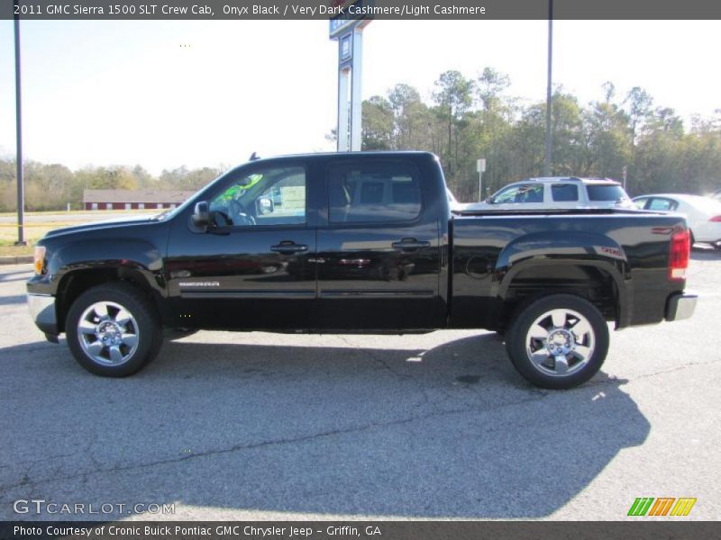Onyx Black / Very Dark Cashmere/Light Cashmere 2011 GMC Sierra 1500 SLT Crew Cab