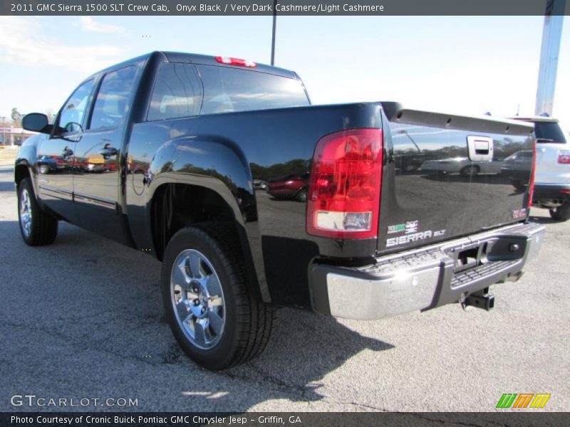 Onyx Black / Very Dark Cashmere/Light Cashmere 2011 GMC Sierra 1500 SLT Crew Cab