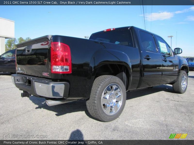 Onyx Black / Very Dark Cashmere/Light Cashmere 2011 GMC Sierra 1500 SLT Crew Cab