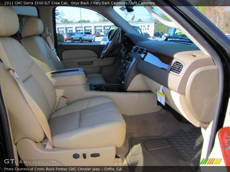 Onyx Black / Very Dark Cashmere/Light Cashmere 2011 GMC Sierra 1500 SLT Crew Cab
