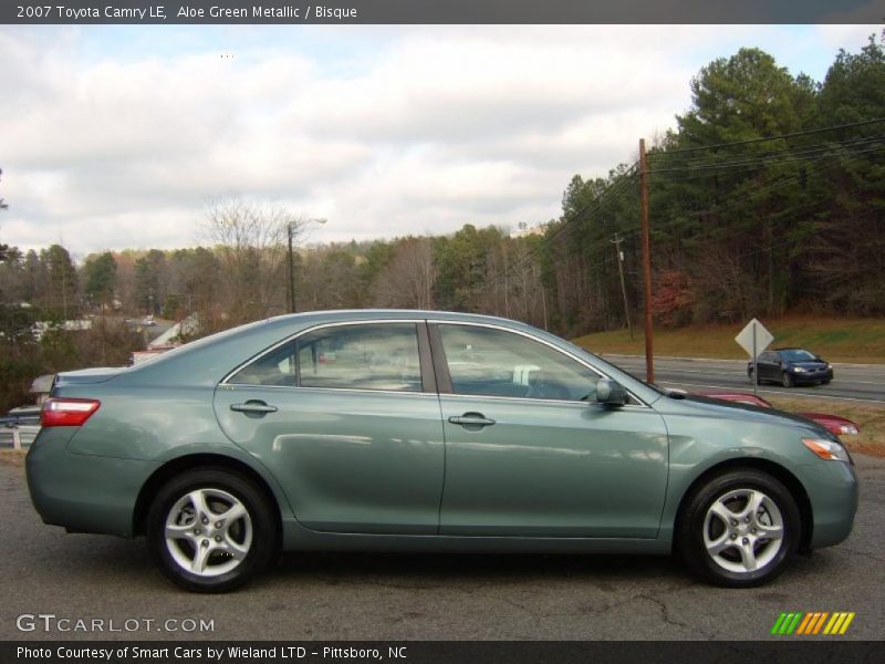 Aloe Green Metallic / Bisque 2007 Toyota Camry LE