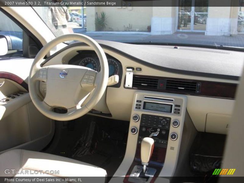 Titanium Gray Metallic / Sandstone Beige 2007 Volvo S80 3.2