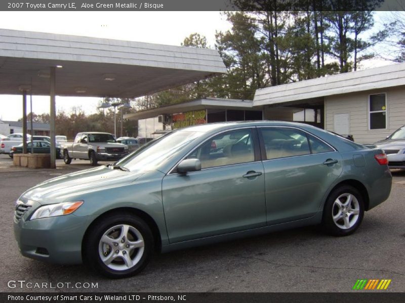 Aloe Green Metallic / Bisque 2007 Toyota Camry LE