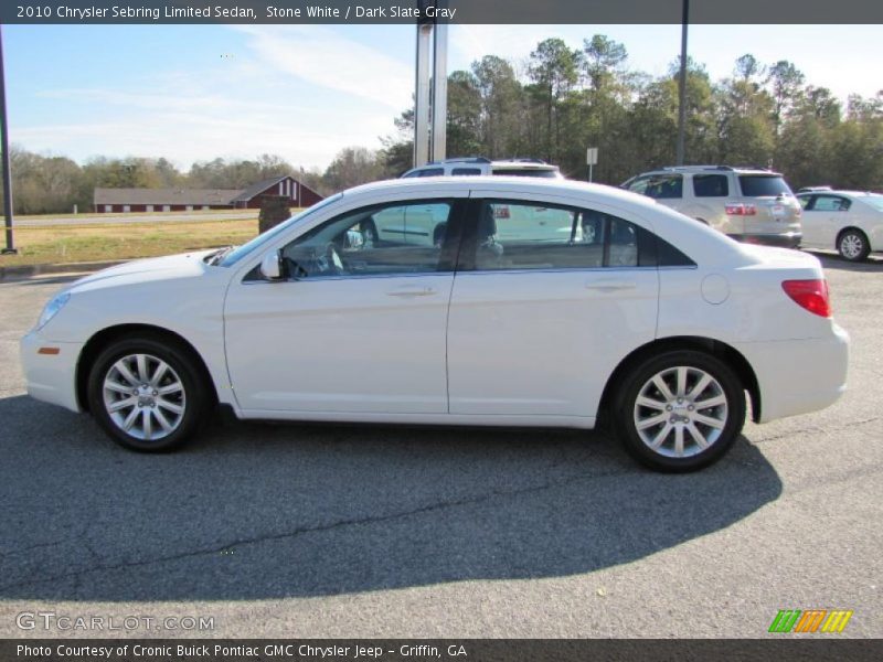 Stone White / Dark Slate Gray 2010 Chrysler Sebring Limited Sedan