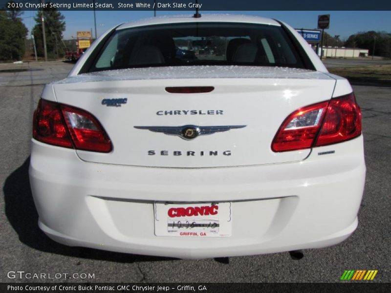 Stone White / Dark Slate Gray 2010 Chrysler Sebring Limited Sedan