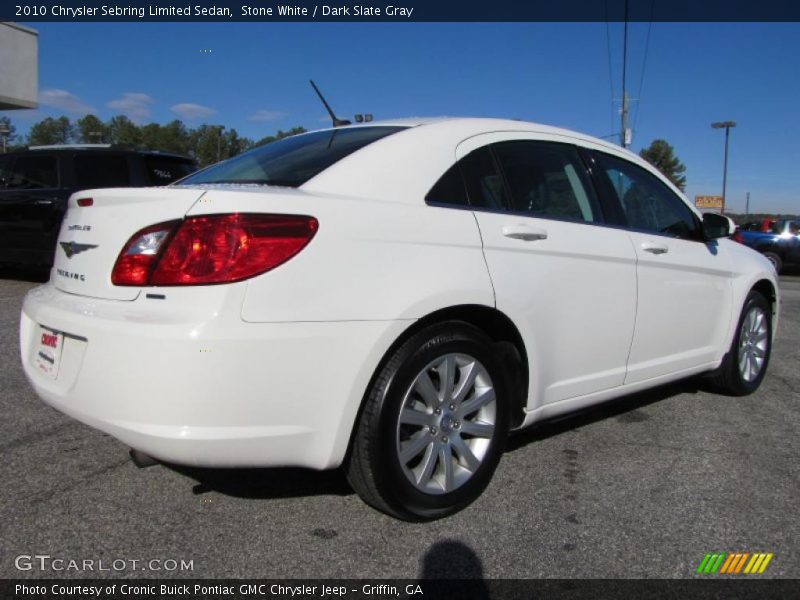 Stone White / Dark Slate Gray 2010 Chrysler Sebring Limited Sedan