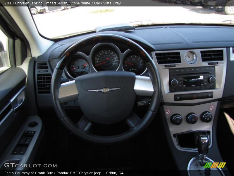 Stone White / Dark Slate Gray 2010 Chrysler Sebring Limited Sedan