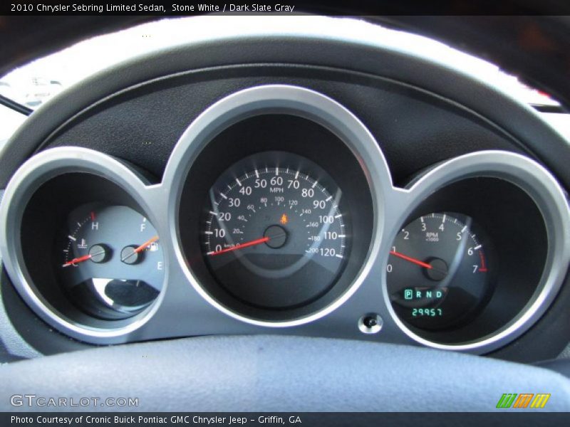 Stone White / Dark Slate Gray 2010 Chrysler Sebring Limited Sedan