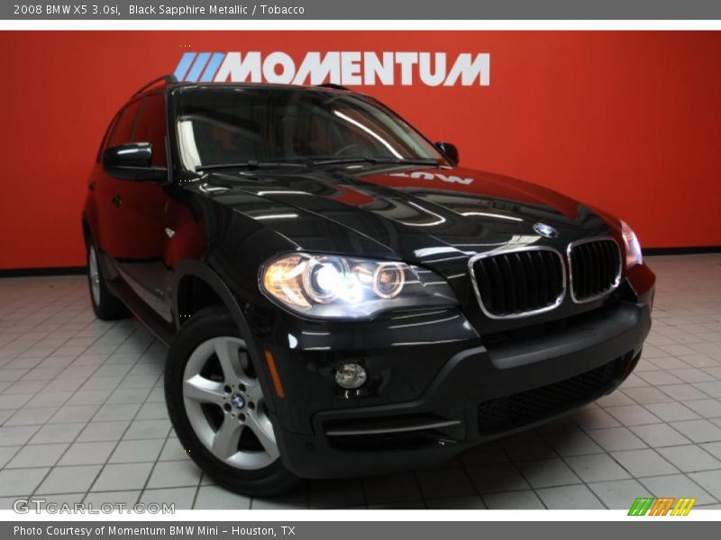 Black Sapphire Metallic / Tobacco 2008 BMW X5 3.0si