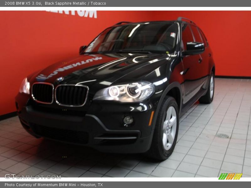 Black Sapphire Metallic / Tobacco 2008 BMW X5 3.0si