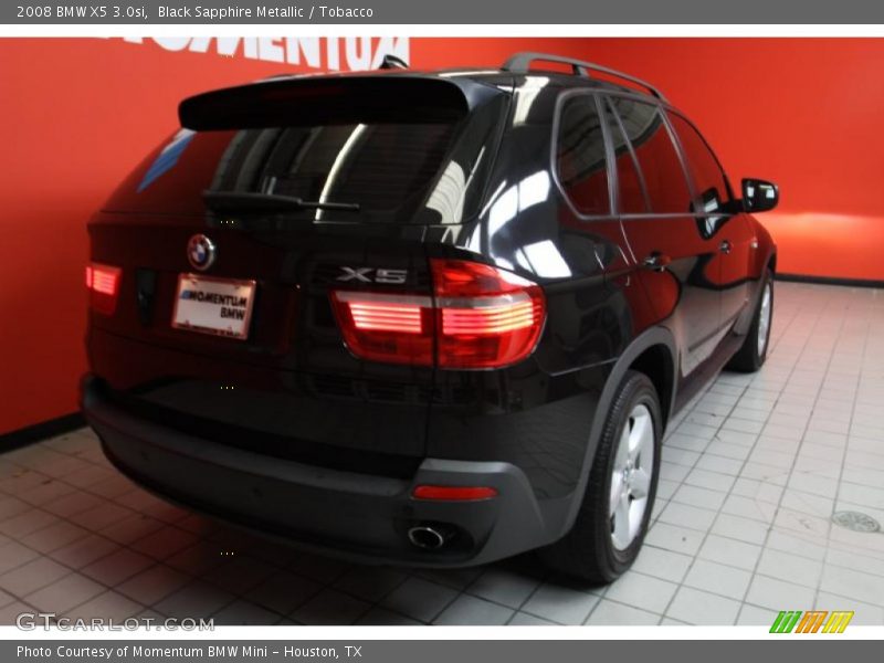 Black Sapphire Metallic / Tobacco 2008 BMW X5 3.0si