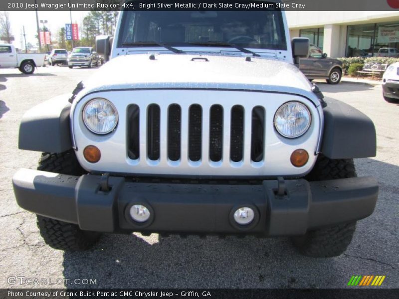 Bright Silver Metallic / Dark Slate Gray/Medium Slate Gray 2010 Jeep Wrangler Unlimited Rubicon 4x4