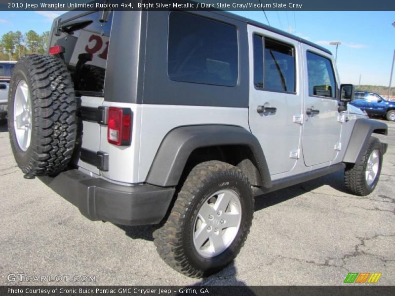 Bright Silver Metallic / Dark Slate Gray/Medium Slate Gray 2010 Jeep Wrangler Unlimited Rubicon 4x4