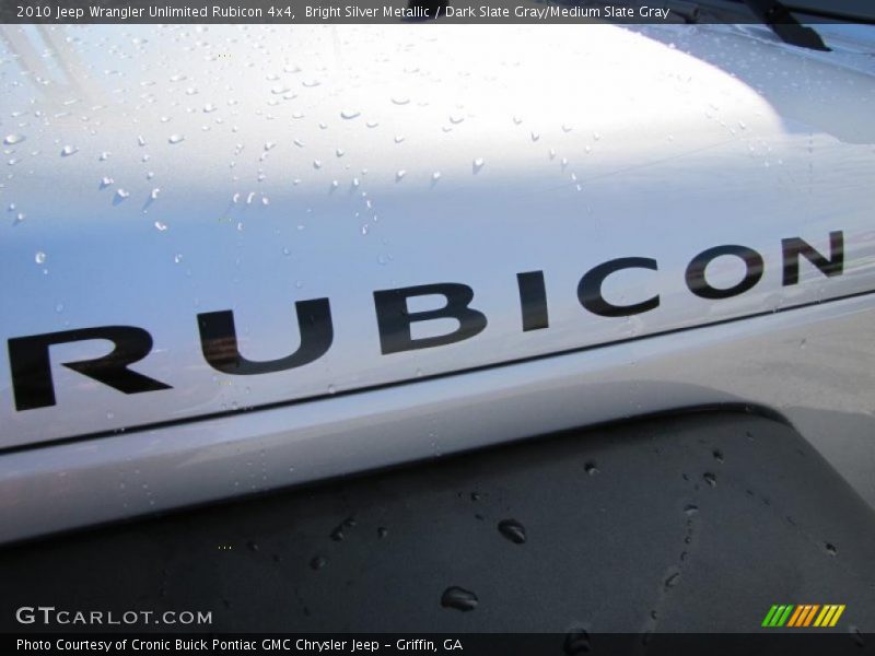 Bright Silver Metallic / Dark Slate Gray/Medium Slate Gray 2010 Jeep Wrangler Unlimited Rubicon 4x4